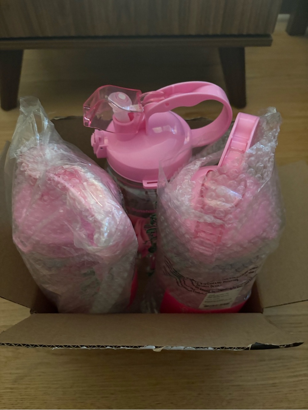 Lilly Pulitzer Pink Flip-Top Water Bottle with Carry Handle